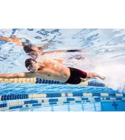 Piped Splice Swim Jammer Swimsuit 18 Piped Splice Swim Jammer Swimsuit -Swimming Equipment 7595831328936 blackmaroon 9a