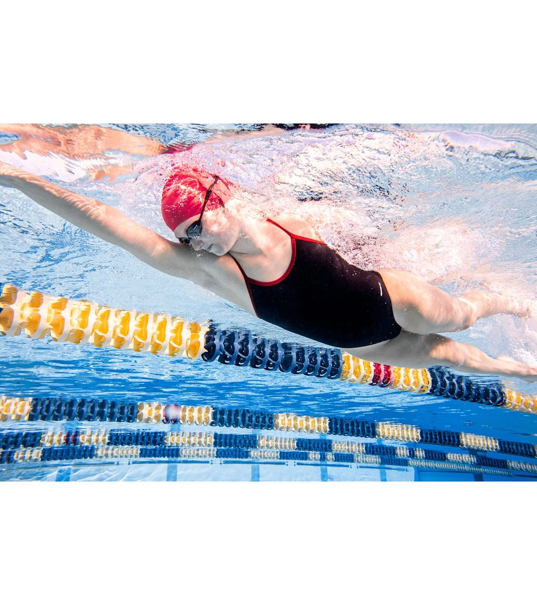 HydroLast Piped Thin Strap One Piece Swimsuit 5 HydroLast Piped Thin Strap One Piece Swimsuit - Image 5