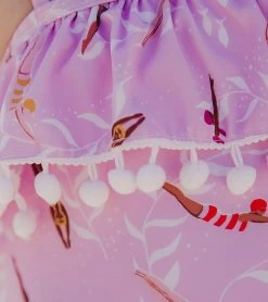 Girls' Diving Diva One Shoulder Frill One Piece Swimsuit (Toddler, Little Kid, Big Kid) 8 Girls' Diving Diva One Shoulder Frill One Piece Swimsuit (Toddler, Little Kid, Big Kid) -Swimming Equipment 7601446486184 pink 3a