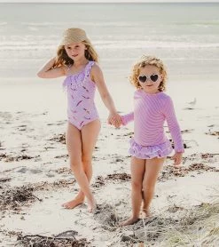 Girls' Diving Diva One Shoulder Frill One Piece Swimsuit (Toddler, Little Kid, Big Kid) 9 Girls' Diving Diva One Shoulder Frill One Piece Swimsuit (Toddler, Little Kid, Big Kid) -Swimming Equipment 7601446486184 pink 4a