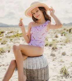 Girls' Diving Diva One Shoulder Frill One Piece Swimsuit (Toddler, Little Kid, Big Kid) 11 Girls' Diving Diva One Shoulder Frill One Piece Swimsuit (Toddler, Little Kid, Big Kid) -Swimming Equipment 7601446486184 pink 6a