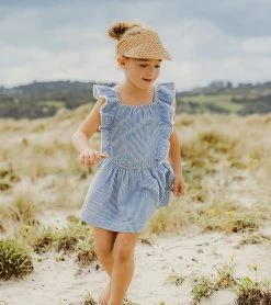 Girls' Cornflower Frilled Beach Dress (Toddler, Little Kid) -Swimming Equipment 7631513747624 blue 3a