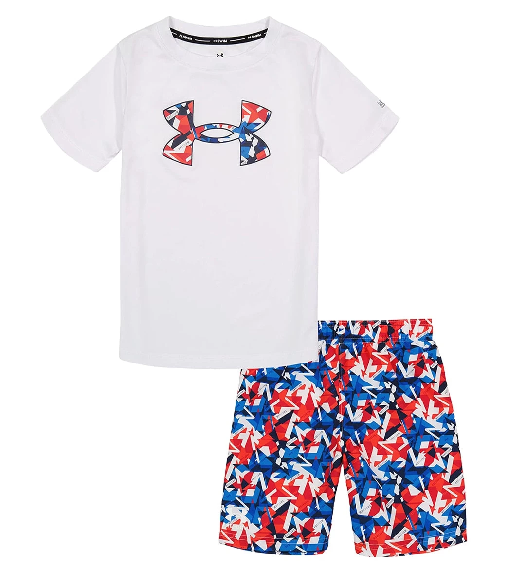 Under Armour Boys' UA Freedom Start Short Sleeve Swim Set (Toddler) 1 Under Armour Boys' UA Freedom Start Short Sleeve Swim Set (Toddler)