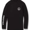 Volcom Men's Lido Solid Long Sleeve UPF 50 Rash Guard