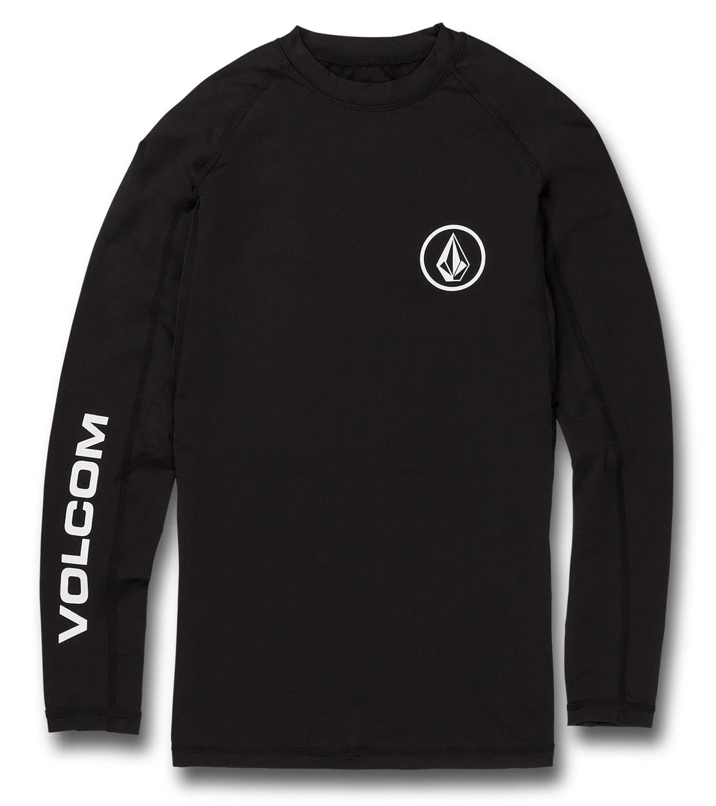 Volcom Men's Lido Solid Long Sleeve UPF 50 Rash Guard 1 Volcom Men's Lido Solid Long Sleeve UPF 50 Rash Guard