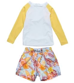 Boys' Boho Tropical Sustainable Long Sleeve Rashguard Set (Baby)