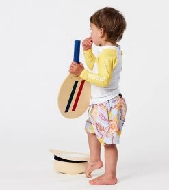 Boys' Boho Tropical Sustainable Long Sleeve Rashguard Set (Baby) -Swimming Equipment 7652776509608 blue 3a