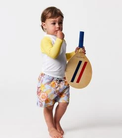 Boys' Boho Tropical Sustainable Long Sleeve Rashguard Set (Baby) -Swimming Equipment 7652776509608 blue 4a