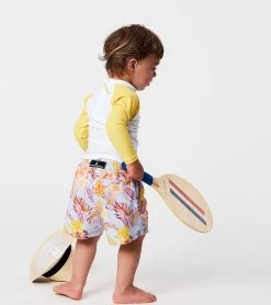 Boys' Boho Tropical Sustainable Long Sleeve Rashguard Set (Baby) -Swimming Equipment 7652776509608 blue 5a