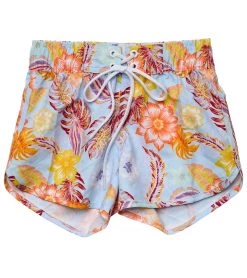Girls' Boho Tropical Board Shorts (Big Kid)