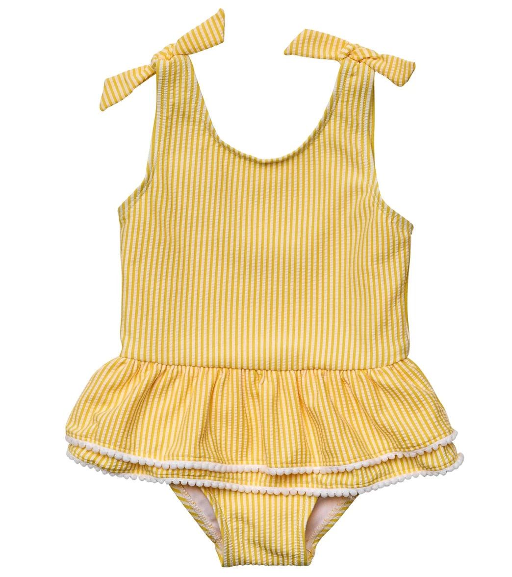 Girls' Marigold Stripe Skirt One Piece Swimsuit (Baby, Toddler, Little Kid) 1 Girls' Marigold Stripe Skirt One Piece Swimsuit (Baby, Toddler, Little Kid)