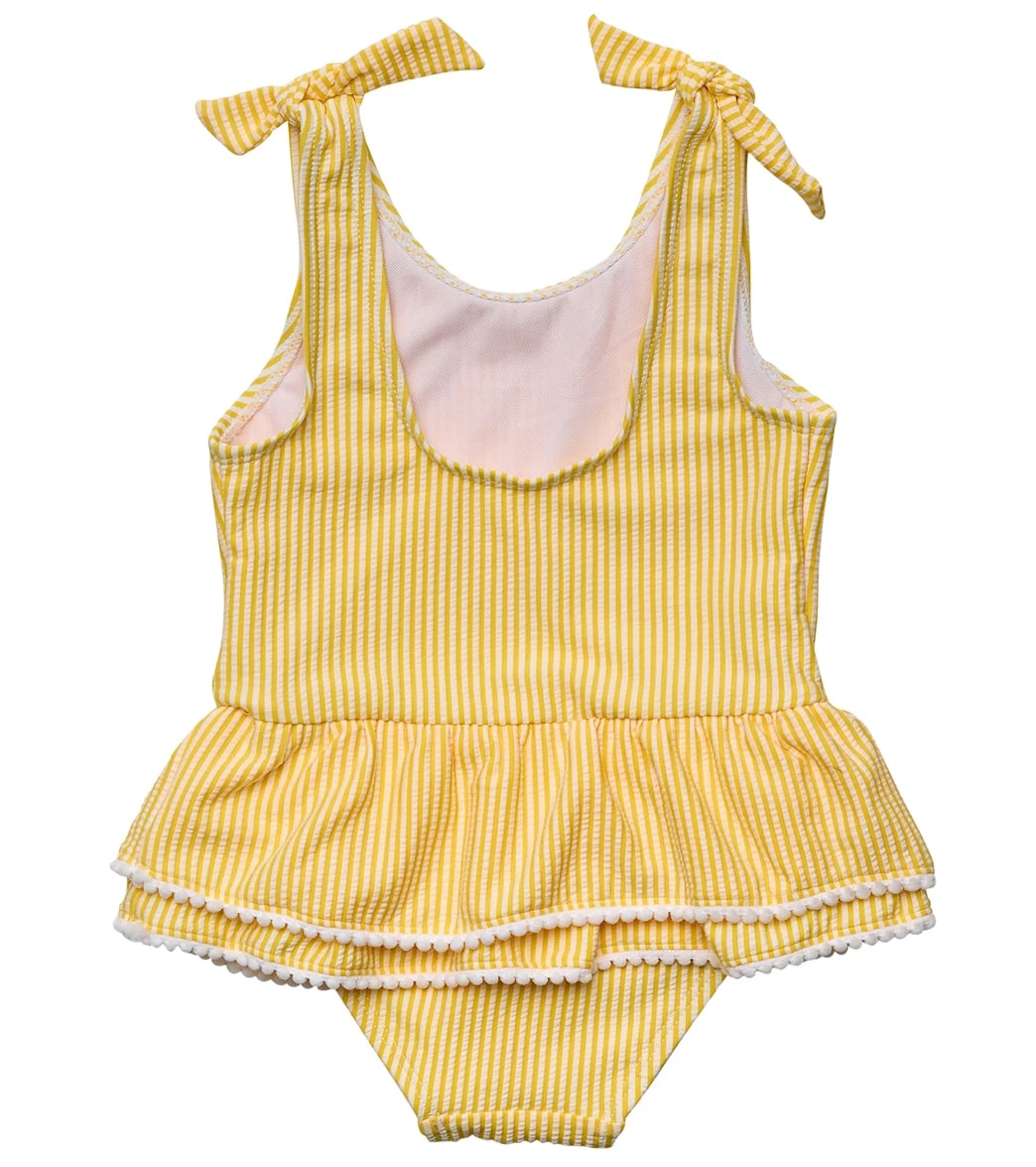Girls' Marigold Stripe Skirt One Piece Swimsuit (Baby, Toddler, Little Kid) 2 Girls' Marigold Stripe Skirt One Piece Swimsuit (Baby, Toddler, Little Kid) - Image 2