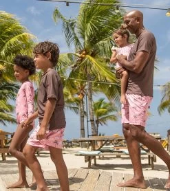 Boys' Palm Paradise Sustainable Volley Shorts (Toddler, Little Kid, Big Kid) 12 Boys' Palm Paradise Sustainable Volley Shorts (Toddler, Little Kid, Big Kid) -Swimming Equipment 7652780277928 pink 6a