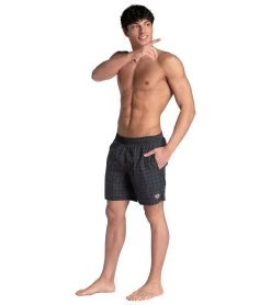 Arena Men's 50th Anniversary Beach Boxer Shorts 10 Arena Men's 50th Anniversary Beach Boxer Shorts -Swimming Equipment 7658040066216 blackmultiblackwhite 3a