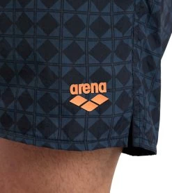 Arena Men's 50th Anniversary Beach Boxer Shorts 11 Arena Men's 50th Anniversary Beach Boxer Shorts -Swimming Equipment 7658040066216 blackmultiblackwhite 4a
