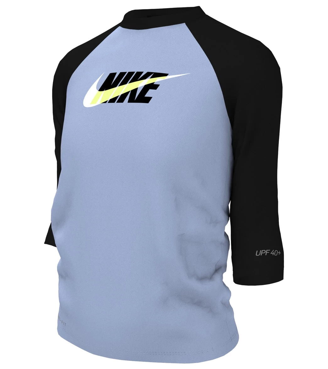 Nike Girls' Logo Hydro Short Sleeve Rashguard (Big Kid) 2 Nike Girls' Logo Hydro Short Sleeve Rashguard (Big Kid) - Image 2