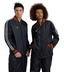 Arena Unisex 50th Anniversary Black Full Zip Jacket -Swimming Equipment 7769067421864 blackmultiwhiteblack 5a