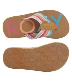 Roxy Girls' RG Chika HI Flip Flop 7 Roxy Girls' RG Chika HI Flip Flop -Swimming Equipment 7777951842472 bajabluecrazypink 4a